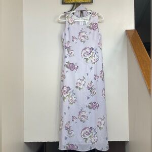 Lavender Floral Maxi Dress